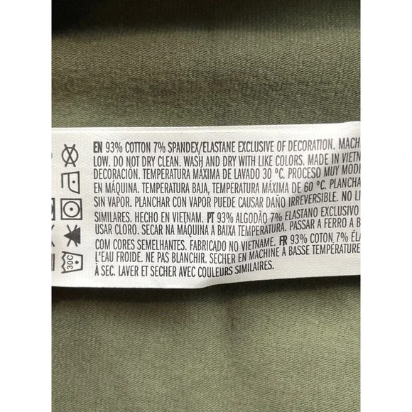 Forever‎ 21 Light Olive Green Ribbed Tank Dress XL Sleeveless Mini - Picture 8 of 9